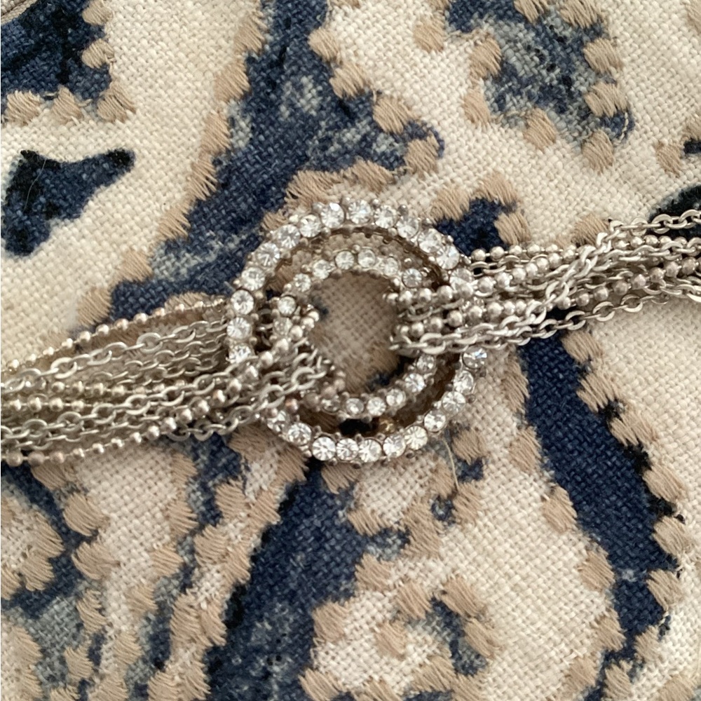 Silver with stones bracelet